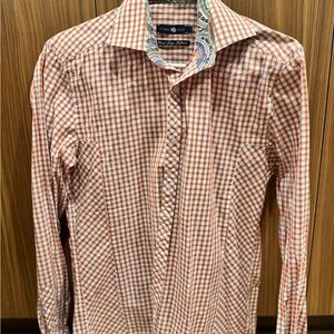 Stone Rose Men's Red and White Checkered Shirt